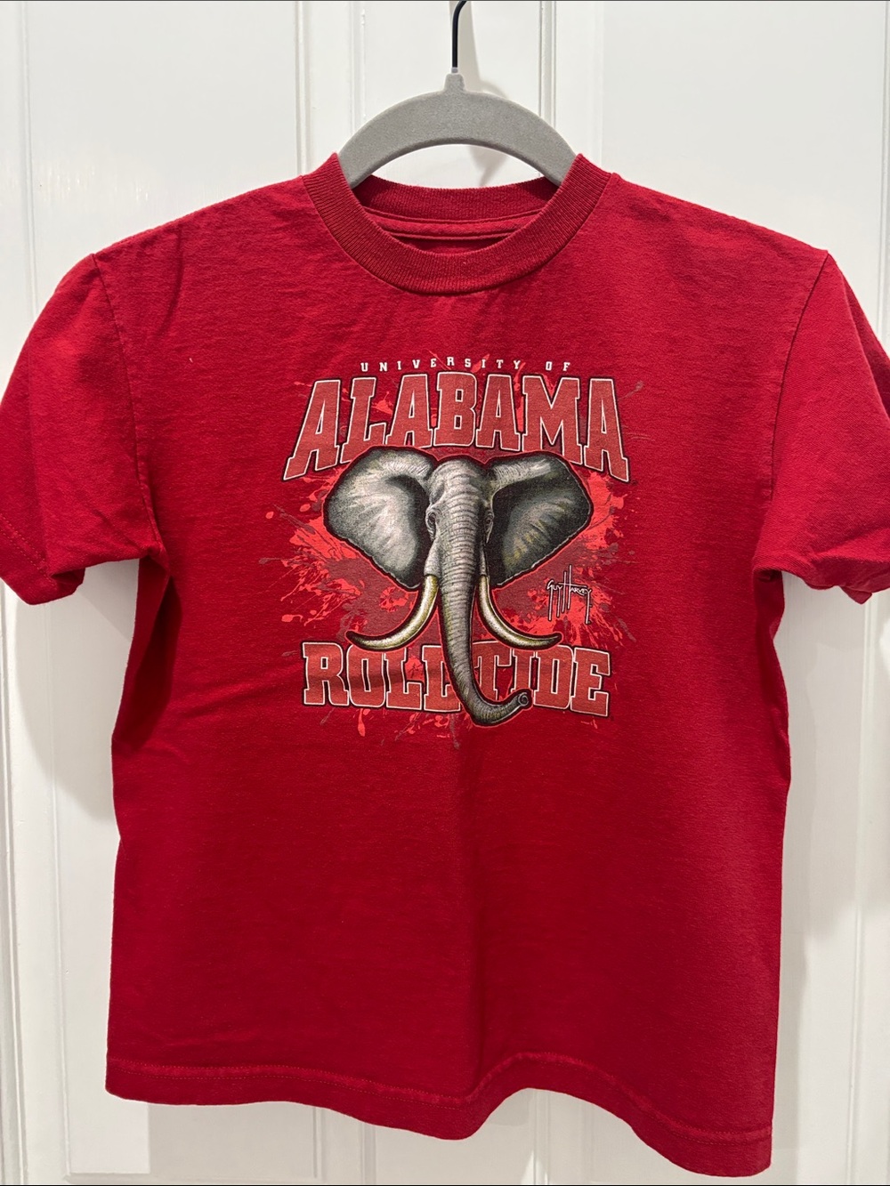 Guy Harvey Alabama Crimson Tide Kids Short-Sleeve Graphic Tee Youth Small